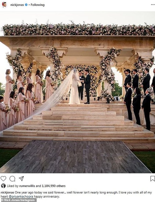 Nick Jonas say đắm nói yêu vợ trong kỷ niệm 1 năm ngày cưới - 1 Nick Jonas say đắm nói yêu vợ trong kỷ niệm 1 năm ngày cưới - 1