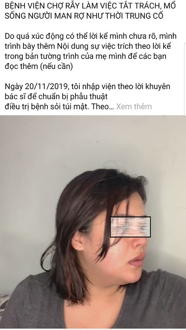 Bệnh viện Chợ Rẫy bị bệnh nhân tố “mổ sống như thời trung cổ - 1 Bệnh viện Chợ Rẫy bị bệnh nhân tố “mổ sống như thời trung cổ - 1