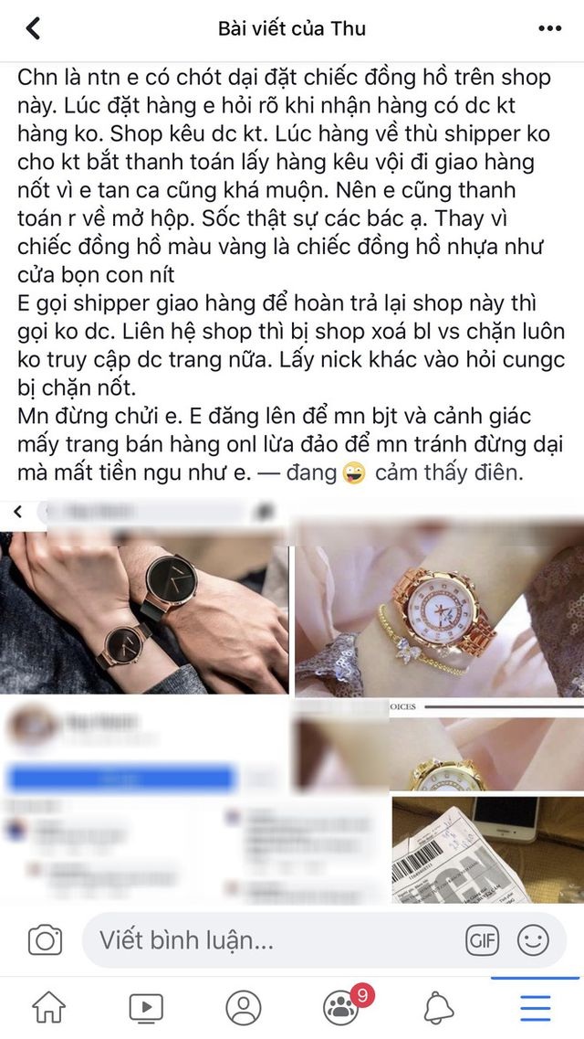 Cô gái khóc thét vì mua đồng hồ sang chảnh, nhận về đồng hồ... nhựa (!?) - 1 Cô gái khóc thét vì mua đồng hồ sang chảnh, nhận về đồng hồ... nhựa (!?) - 1