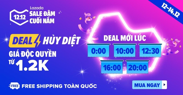 Bật mí 12 bí kíp săn sale đỉnh cao trong lễ hội mua sắm cuối năm Lazada 12.12 - 6 Bật mí 12 bí kíp săn sale đỉnh cao trong lễ hội mua sắm cuối năm Lazada 12.12 - 6