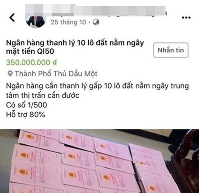 Ôm hận vì mắc bẫy quả lừa bán đất ngân hàng thanh lý - 1 Ôm hận vì mắc bẫy quả lừa bán đất ngân hàng thanh lý - 1
