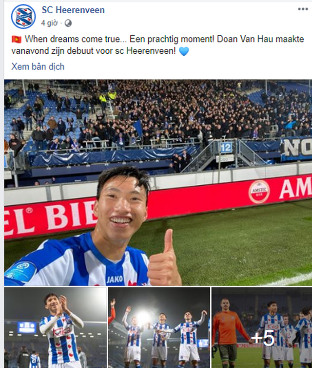 Báo Hà Lan nói gì về màn ra mắt của Văn Hậu ở Heerenveen? - 1 Báo Hà Lan nói gì về màn ra mắt của Văn Hậu ở Heerenveen? - 1