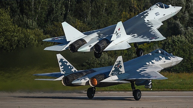 Nga bất ngờ đưa “bóng ma bầu trời” Su-57 trở lại Syria - 1 Nga bất ngờ đưa “bóng ma bầu trời” Su-57 trở lại Syria - 1