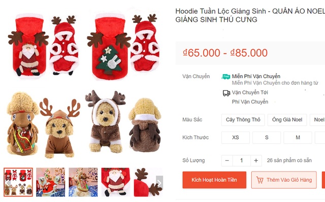 Chủ nhân rút hầu bao, chi đậm sắm đồ Noel cho thú cưng - 5 Chủ nhân rút hầu bao, chi đậm sắm đồ Noel cho thú cưng - 5