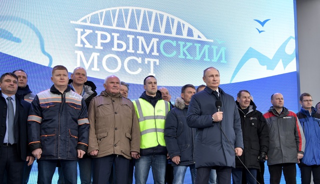 Ông Putin khánh thành cầu đường sắt dài nhất châu Âu nối Nga - Crimea - 1 Ông Putin khánh thành cầu đường sắt dài nhất châu Âu nối Nga - Crimea - 1