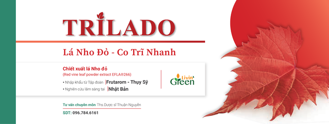 Viên uống Trĩ Trilado - Lá nho đỏ nhập khẩu từ Thụy Sỹ - 3 Viên uống Trĩ Trilado - Lá nho đỏ nhập khẩu từ Thụy Sỹ - 3