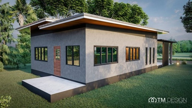 Mẫu nhà cấp 4 với 3 phòng ngủ, đẹp như biệt thự vườn dành cho gia đình Việt - 2 Mẫu nhà cấp 4 với 3 phòng ngủ, đẹp như biệt thự vườn dành cho gia đình Việt - 2