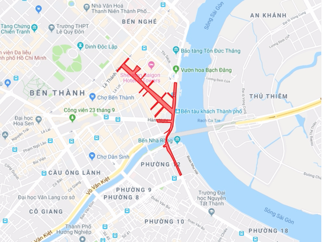 Đêm nay, TPHCM cấm xe nhiều tuyến đường trung tâm - 2 Đêm nay, TPHCM cấm xe nhiều tuyến đường trung tâm - 2
