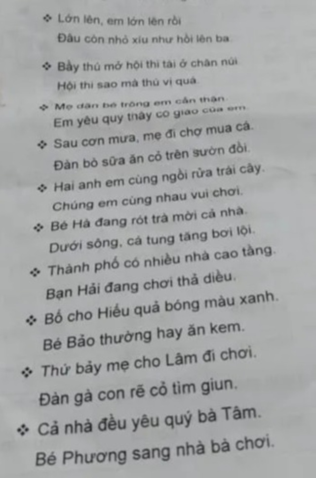 Phụ huynh lớp 1 hoảng khi con ôn học kỳ hơn 70 bài tập - 2 Phụ huynh lớp 1 hoảng khi con ôn học kỳ hơn 70 bài tập - 2