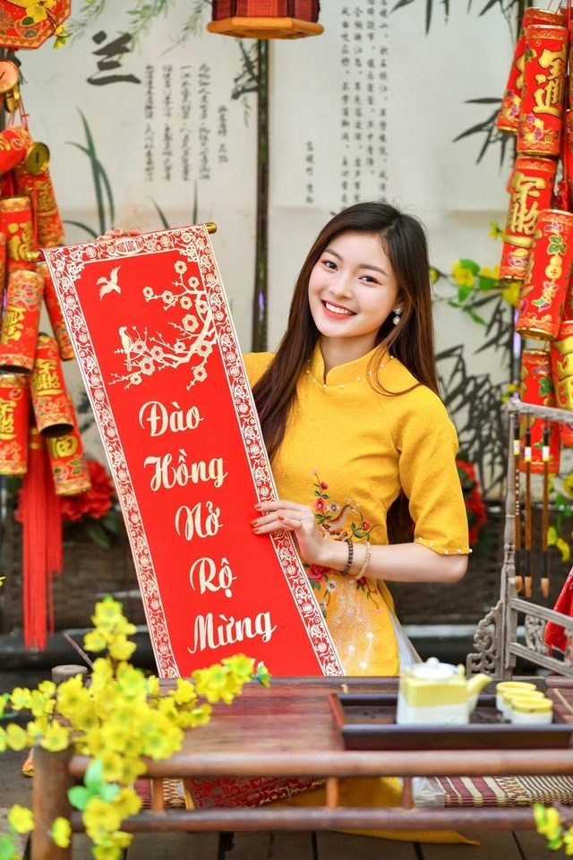 Á khôi Tài sắc Việt Nam rạng ngời chào đón mùa Xuân - 4 Á khôi Tài sắc Việt Nam rạng ngời chào đón mùa Xuân - 4