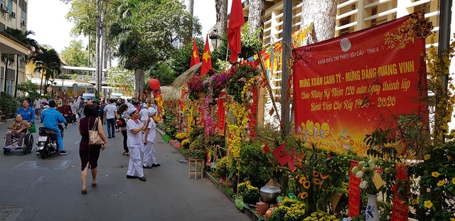 Mê mẩn với đường hoa ngập tràn sắc xuân giữa bệnh viện - 13