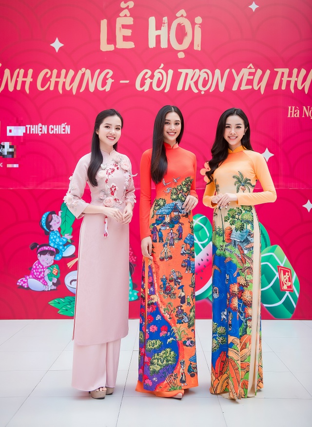 Tiểu Vy, Thuý An, Thuý Vi giản dị gói bánh chưng tặng trẻ em nghèo - 1 Tiểu Vy, Thuý An, Thuý Vi giản dị gói bánh chưng tặng trẻ em nghèo - 1