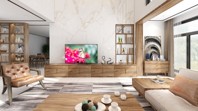 Xu hướng nội thất năm 2020: Phòng khách cao cấp đón thế hệ TV OLED siêu mỏng - Ảnh minh hoạ 5
