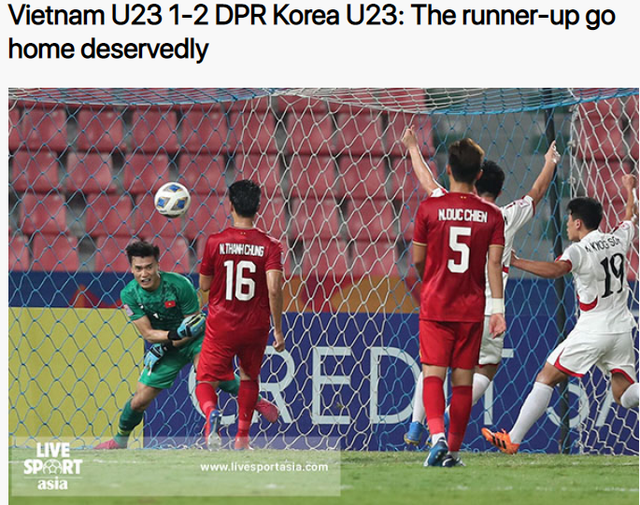 Báo châu Á: “U23 Việt Nam bị loại xứng đáng” - 1 Báo châu Á: “U23 Việt Nam bị loại xứng đáng” - 1