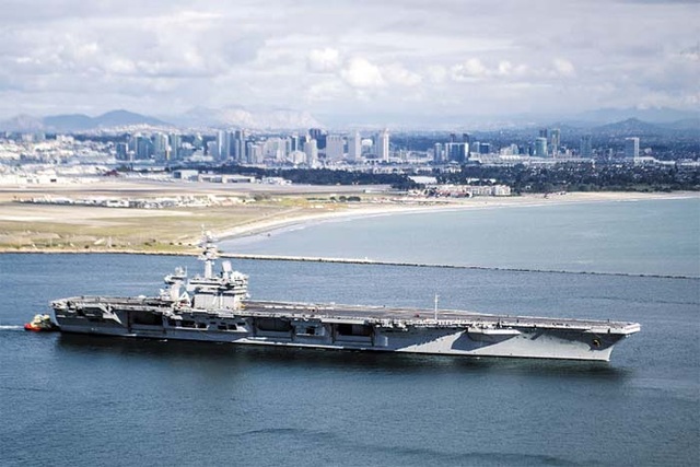 Hai tàu sân bay Mỹ áp sát bán đảo Triều Tiên