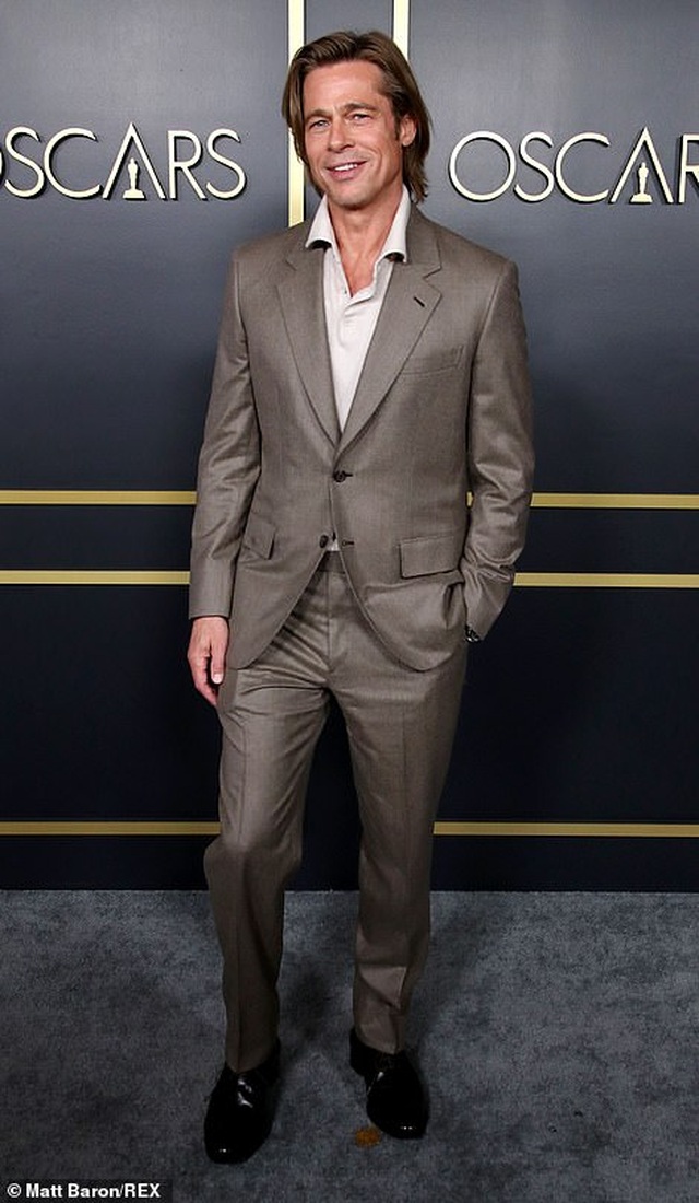 Brad Pitt lịch lãm dự tiệc Oscar - 4 Brad Pitt lịch lãm dự tiệc Oscar - 4