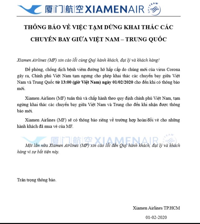 Hàng loạt hãng hàng không ra thông cáo hủy, hoàn vé miễn phí vì dịch Corona - 3