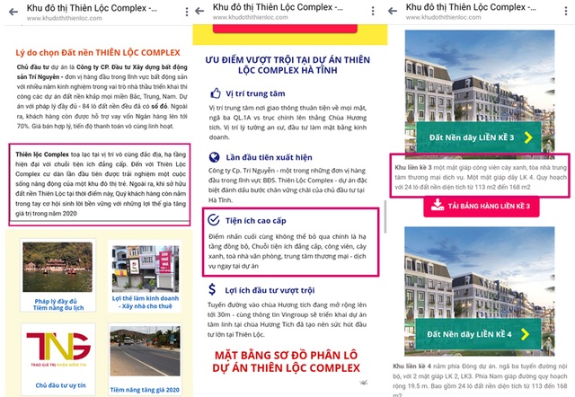 Dự án Thiên Lộc Complex đầu voi, đuôi chuột: Đủ kịch bản “lòe” dân! - 4 Dự án Thiên Lộc Complex đầu voi, đuôi chuột: Đủ kịch bản “lòe” dân! - 4