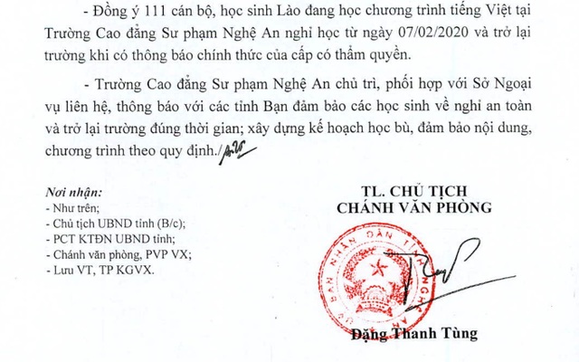Nghệ An: Hơn 800 lưu học sinh nước ngoài nghỉ học về nước tránh dịch Corona - 2 Nghệ An: Hơn 800 lưu học sinh nước ngoài nghỉ học về nước tránh dịch Corona - 2