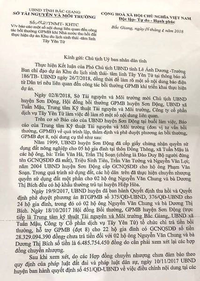 Tạm dừng khen thưởng sau “lùm xùm” tại Sở TNMT Bắc Giang - 2 Tạm dừng khen thưởng sau “lùm xùm” tại Sở TNMT Bắc Giang - 2