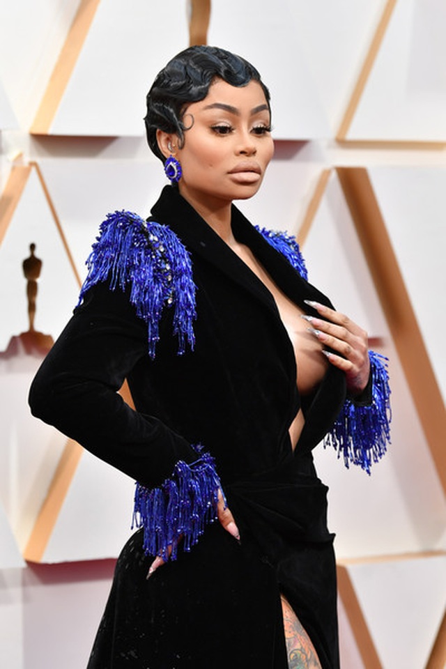 Vũ nữ thoát y Blac Chyna mặc táo bạo trên thảm đỏ Oscar - 5