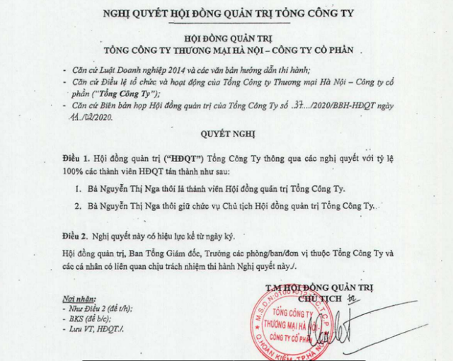 Bà Nguyễn Thị Nga rời ghế Chủ tịch Hapro, doanh nghiệp lắm đất vàng Hà Nội - 2 Bà Nguyễn Thị Nga rời ghế Chủ tịch Hapro, doanh nghiệp lắm đất vàng Hà Nội - 2