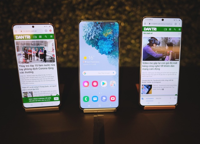 Đọ cấu hình bộ ba Galaxy S20 cùng loạt smartphone cao cấp