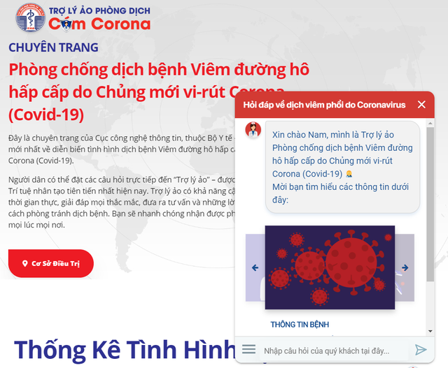 Bộ Y tế ra mắt trợ lý ảo cung cấp kiến thức, hỏi đáp về virus Covid-19