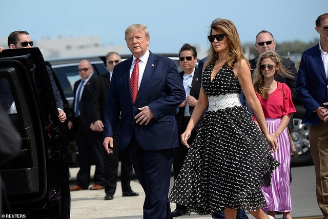 Xe quái thú, chuyên cơ của ông Trump xuất hiện tại thánh địa xe đua - 1 Xe quái thú, chuyên cơ của ông Trump xuất hiện tại thánh địa xe đua - 1