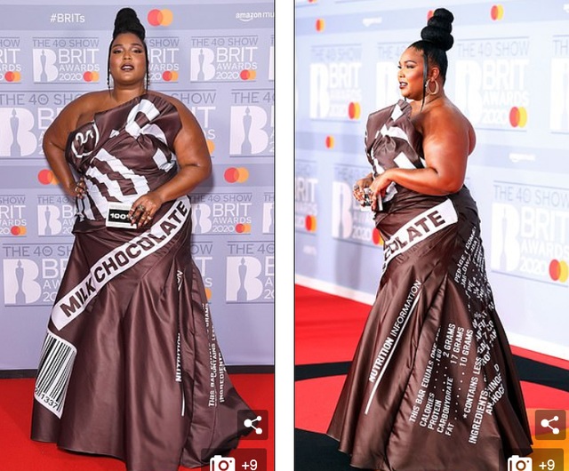 Lizzo diện váy như vỏ kẹo socola - 4