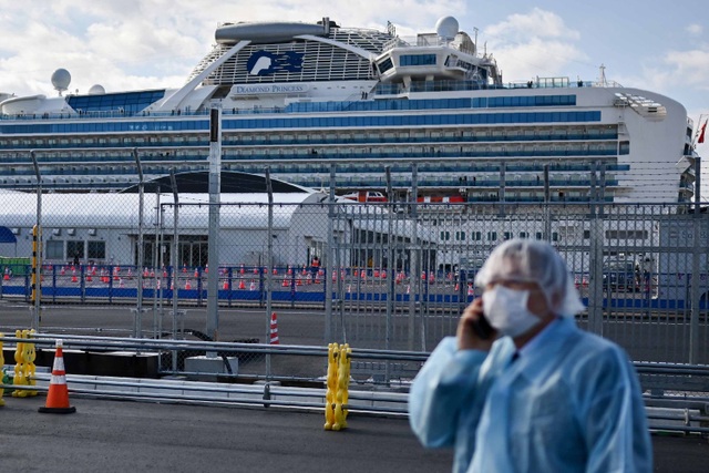 621 người nhiễm virus corona trên du thuyền ở Nhật Bản