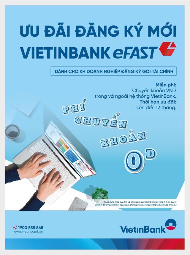 VietinBank miễn nhiều loại phí cho doanh nghiệp dùng ngân hàng điện tử - 1 VietinBank miễn nhiều loại phí cho doanh nghiệp dùng ngân hàng điện tử - 1