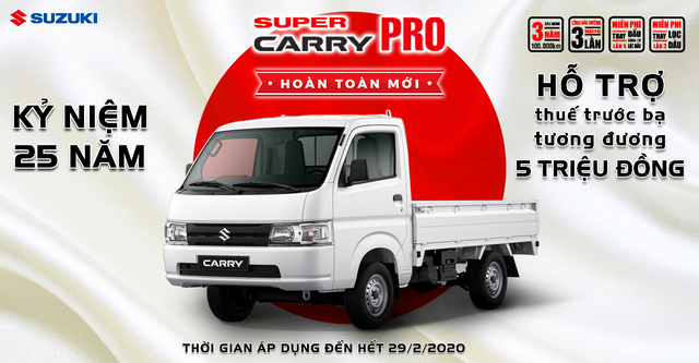 Suzuki Super Carry Pro thêm phiên bản màu mới, giá không đổi - 4