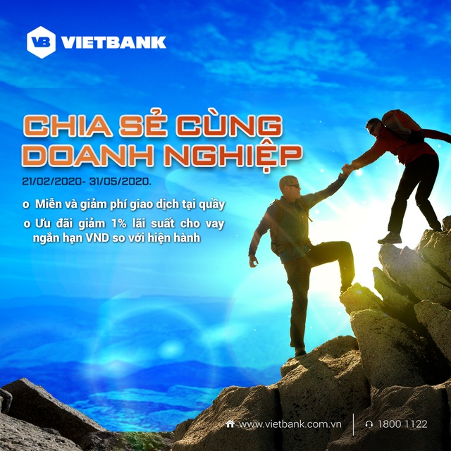 Vietbank giảm lãi suất cho vay, hỗ trợ doanh nghiệp vượt qua dịch Covid 19 - 1 Vietbank giảm lãi suất cho vay, hỗ trợ doanh nghiệp vượt qua dịch Covid 19 - 1