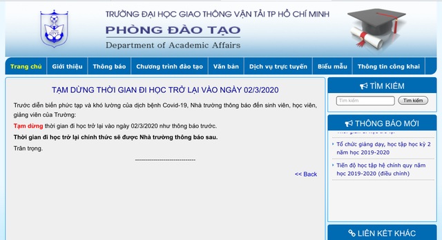 Dịch Covid-19 phức tạp, nhiều ĐH tại TPHCM ngừng kế hoạch đi học tuần sau - 2 Dịch Covid-19 phức tạp, nhiều ĐH tại TPHCM ngừng kế hoạch đi học tuần sau - 2