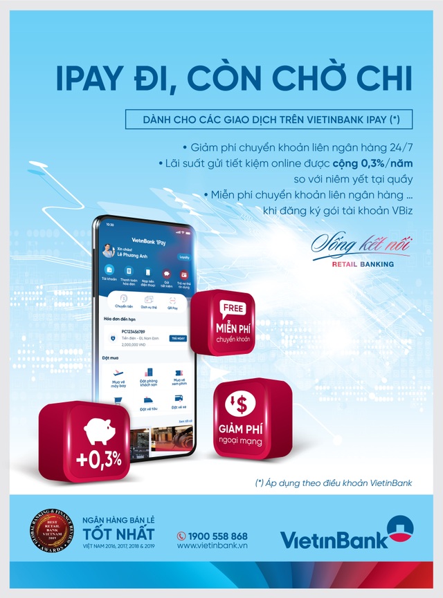 VietinBank tung siêu ưu đãi khi giao dịch trực tuyến mùa nCOV - 1 VietinBank tung siêu ưu đãi khi giao dịch trực tuyến mùa nCOV - 1