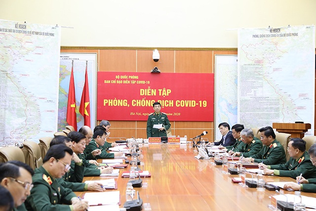 Bộ Quốc phòng diễn tập phòng, chống dịch Covid-19 - Ảnh minh hoạ 3