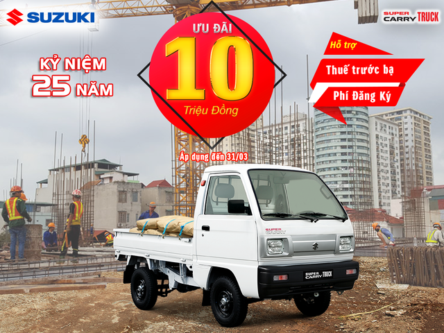 Kỷ niệm 25 năm thành lập, Suzuki ưu đãi lớn cho khách mua ô tô trong tháng 3 - 4