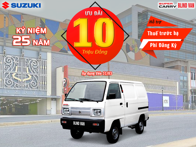 Kỷ niệm 25 năm thành lập, Suzuki ưu đãi lớn cho khách mua ô tô trong tháng 3 - 5