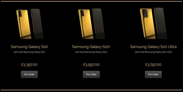Ngắm phiên bản Galaxy S20 mạ vàng siêu sang, giá gần 5.000 USD - Ảnh minh hoạ 3