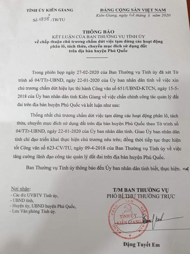 Phú Quốc được phân lô, tách thửa... sau 19 tháng tạm dừng - 2 Phú Quốc được phân lô, tách thửa... sau 19 tháng tạm dừng - 2
