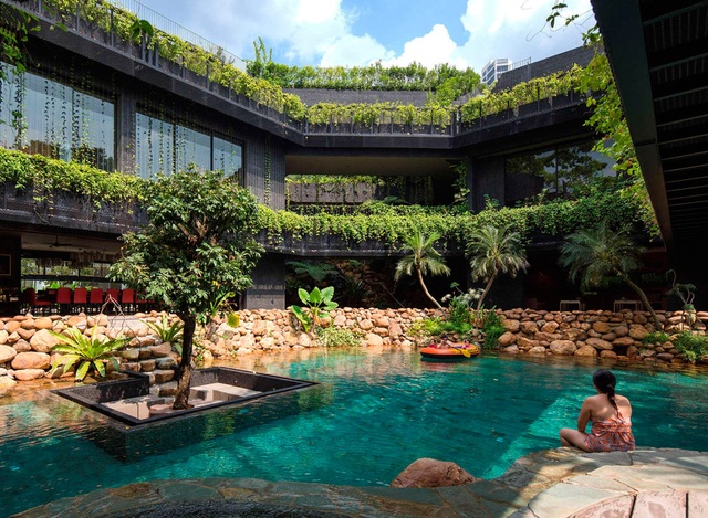 Sửng sốt với “khu vườn nhiệt đới” ngay trên nóc nhà biệt thự ở Singapore - 6 Sửng sốt với “khu vườn nhiệt đới” ngay trên nóc nhà biệt thự ở Singapore - 6