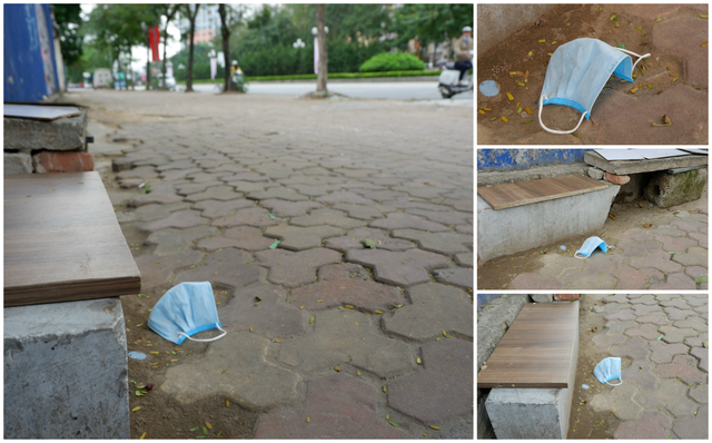 Hà Nội: Khẩu trang “vô chủ” bủa vây đường phố giữa mùa dịch Covid-19 - 2