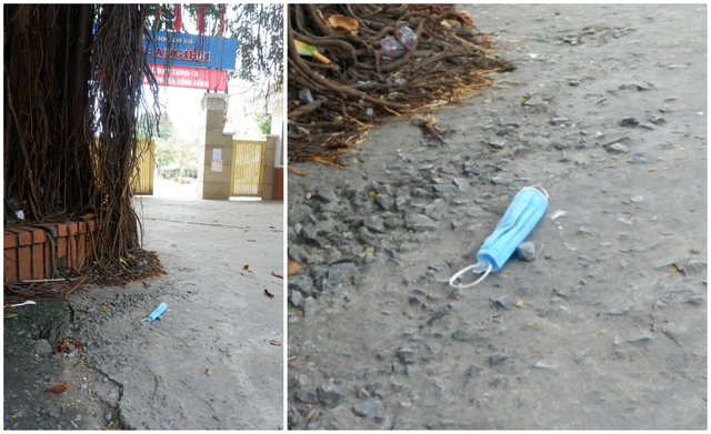 Hà Nội: Khẩu trang “vô chủ” bủa vây đường phố giữa mùa dịch Covid-19 - 6