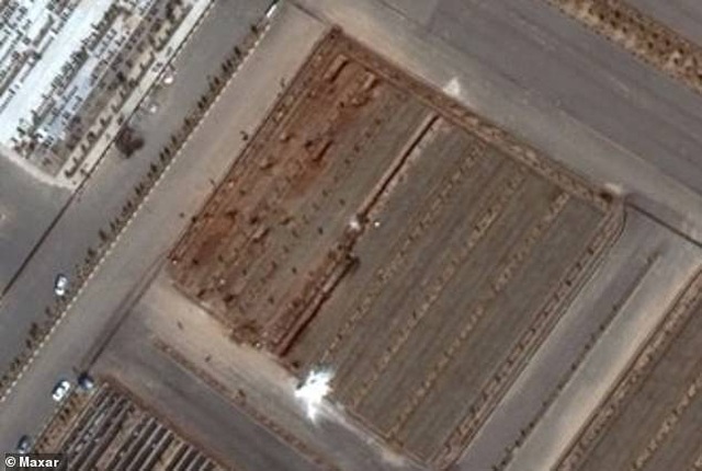 Ảnh vệ tinh cho thấy rãnh nghi là mộ tập thể của nạn nhân Covid-19 tại Iran - Ảnh minh hoạ 2