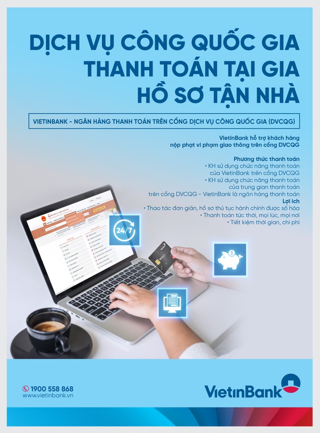 VietinBank cung cấp giải pháp thanh toán trên Cổng Dịch vụ công Quốc gia - 2 VietinBank cung cấp giải pháp thanh toán trên Cổng Dịch vụ công Quốc gia - 2