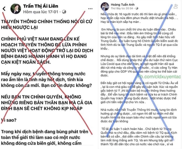 Lợi dụng dịch Covid-19, nhiều đối tượng phát tán thông tin xuyên tạc - 1 Lợi dụng dịch Covid-19, nhiều đối tượng phát tán thông tin xuyên tạc - 1