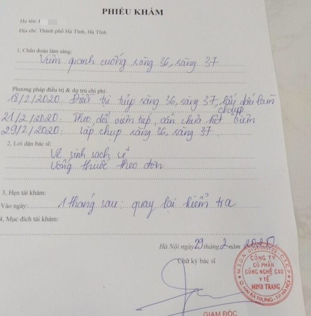 Vụ khách hàng tố phòng khám nha khoa Phúc Minh: Lòi ra nhiều sai phạm - 2 Vụ khách hàng tố phòng khám nha khoa Phúc Minh: Lòi ra nhiều sai phạm - 2