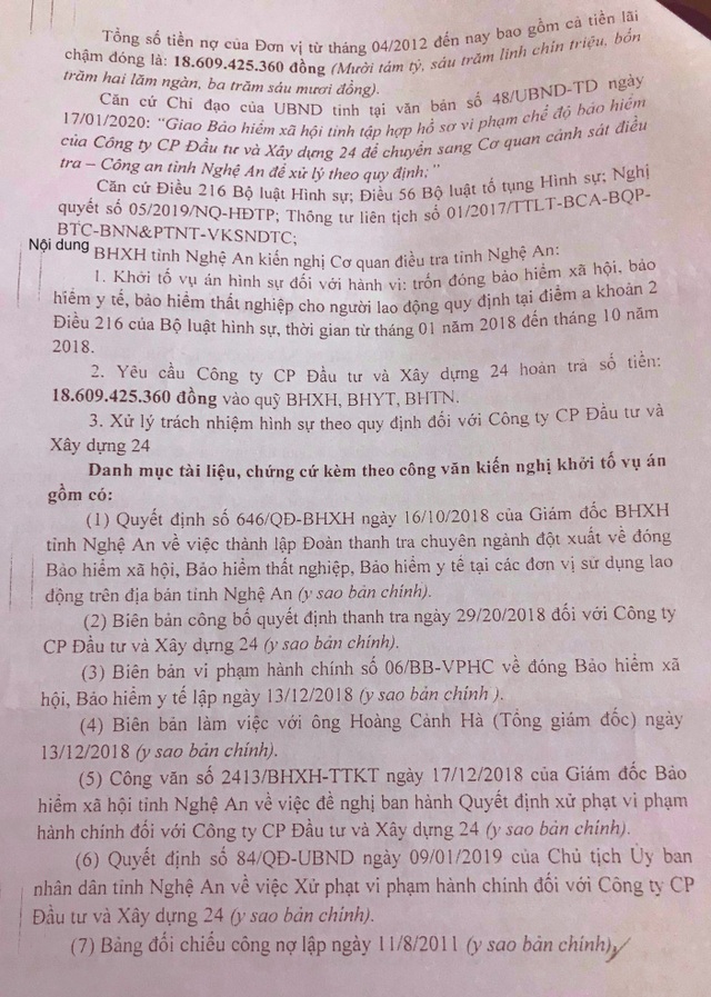 Nợ bảo hiểm hàng tỷ đồng, doanh nghiệp bị kiến nghị xử lý hình sự - 2