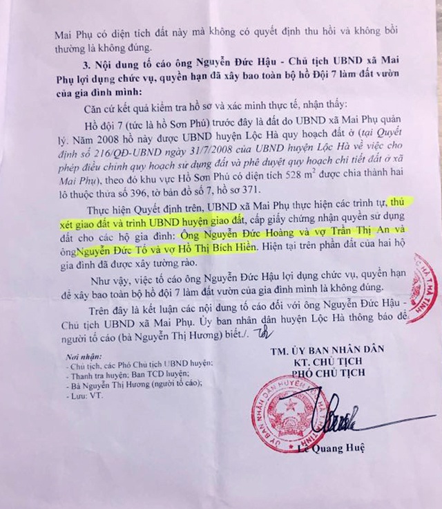 Vụ chủ tịch xã cấp “đất vàng” cho 2 anh trai: Huyện “lập lờ bỏ qua”? - 2 Vụ chủ tịch xã cấp “đất vàng” cho 2 anh trai: Huyện “lập lờ bỏ qua”? - 2